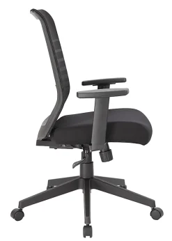Boss Office Products Mesh Task Chair With T-Arms, Black