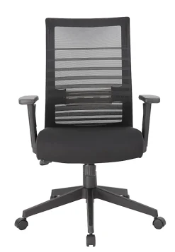 Boss Office Products Mesh Task Chair With T-Arms, Black