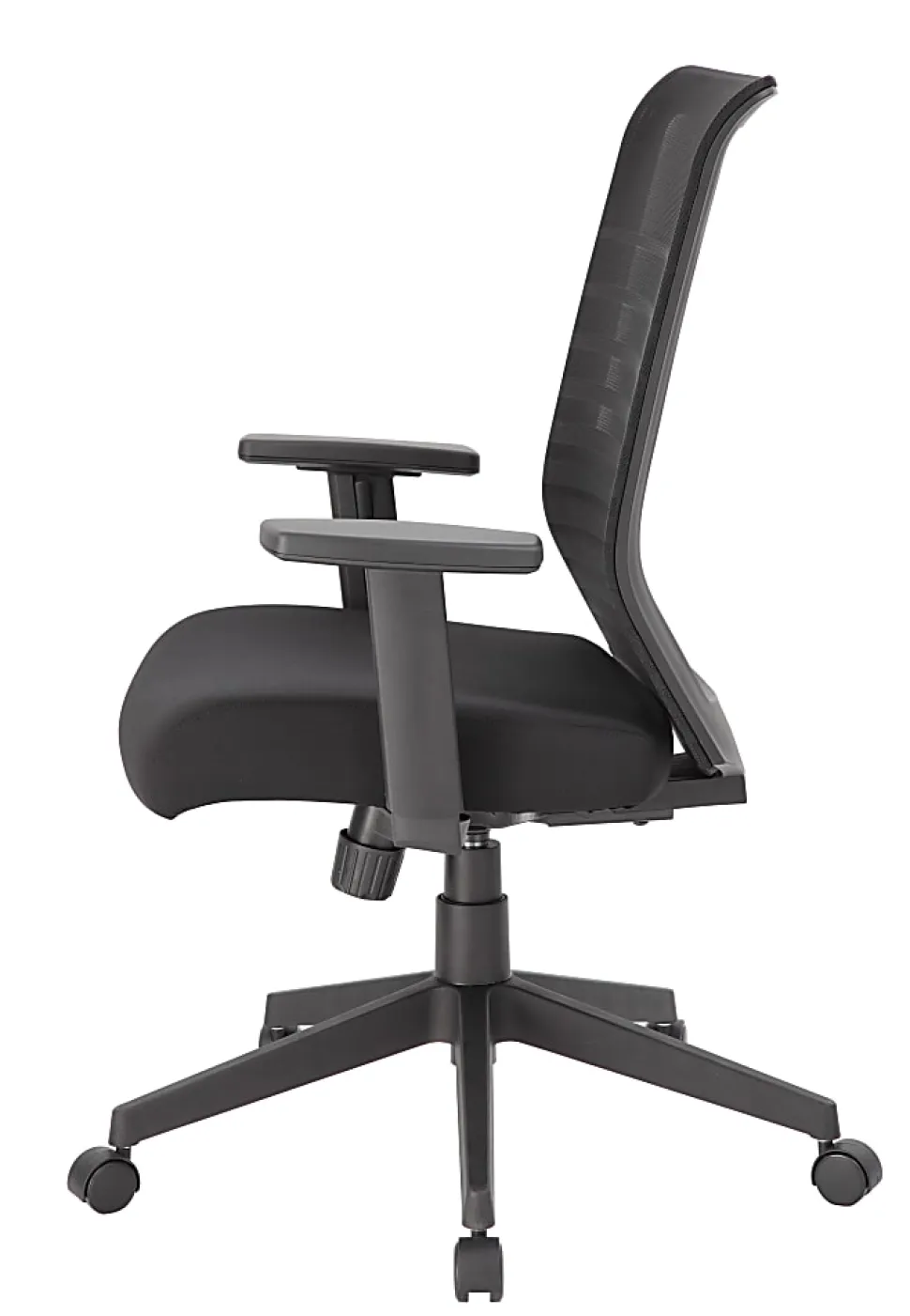 Boss Office Products Mesh Task Chair With T-Arms, Black