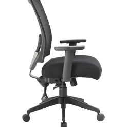 Boss Office Products Multifunction Mesh Mid-Back Task Chair, Mesh/Fabric, Black
