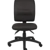Boss Office Products Multi-Function Ergonomic Fabric High-Back Task Chair, Black