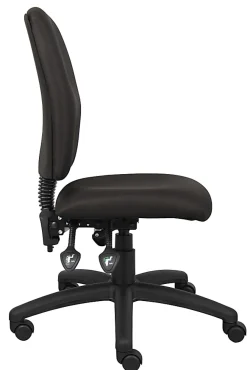Boss Office Products Multi-Function Ergonomic Fabric High-Back Task Chair, Black