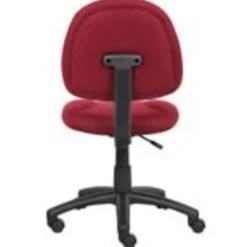 Boss Office Products Perfect Posture Ergonomic Fabric Mid-Back Deluxe Office Task Chair, Black