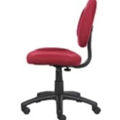 Boss Office Products Perfect Posture Ergonomic Fabric Mid-Back Deluxe Office Task Chair, Black