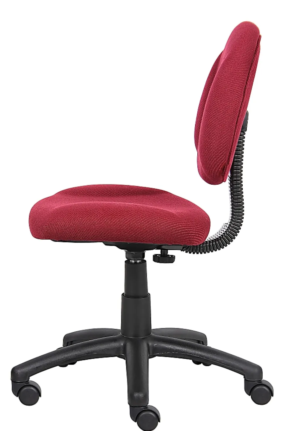 Boss Office Products Perfect Posture Ergonomic Fabric Mid-Back Deluxe Office Task Chair, Black