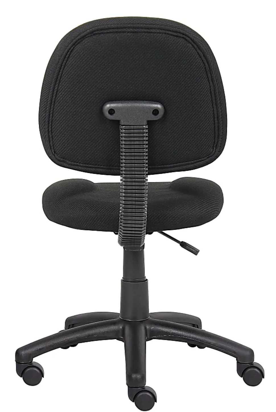 Boss Office Products Perfect Posture Deluxe Ergonomic Fabric Mid-Back Office Task Chair, Black