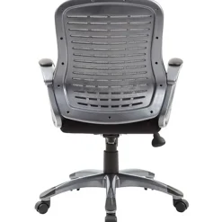 Boss Office Products Ribbed Mesh High-Back Task Chair, Black