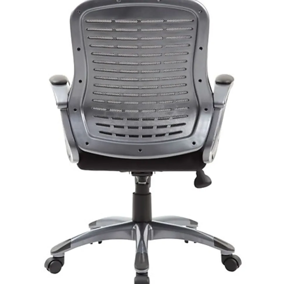 Boss Office Products Ribbed Mesh High-Back Task Chair, Black