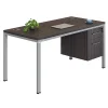 Boss Office Products Simple System Workstation Desk With Pedestal, 60" x 24", Driftwood