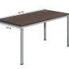 Boss Office Products Simple System Workstation, 66" x 24", White