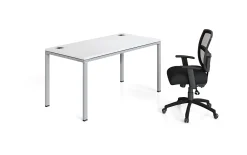 Boss Office Products Simple System Workstation, 60" x 30", White