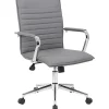 Boss Office Products Sleek Ribbed Task Chair, Gray
