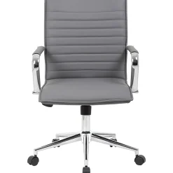Boss Office Products Sleek Ribbed Task Chair, Gray