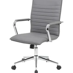 Boss Office Products Sleek Ribbed Task Chair, Gray