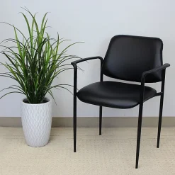 Boss Office Products Stackable Chair, Black
