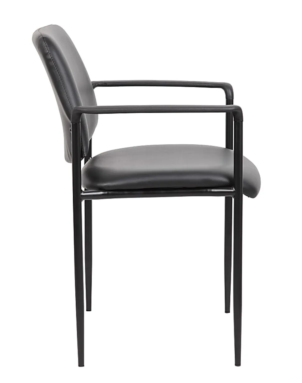 Boss Office Products Stackable Chair, Black