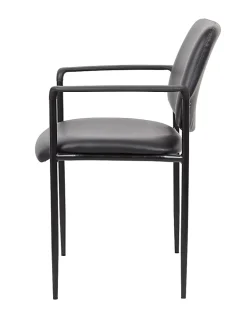 Boss Office Products Stackable Chair, Black