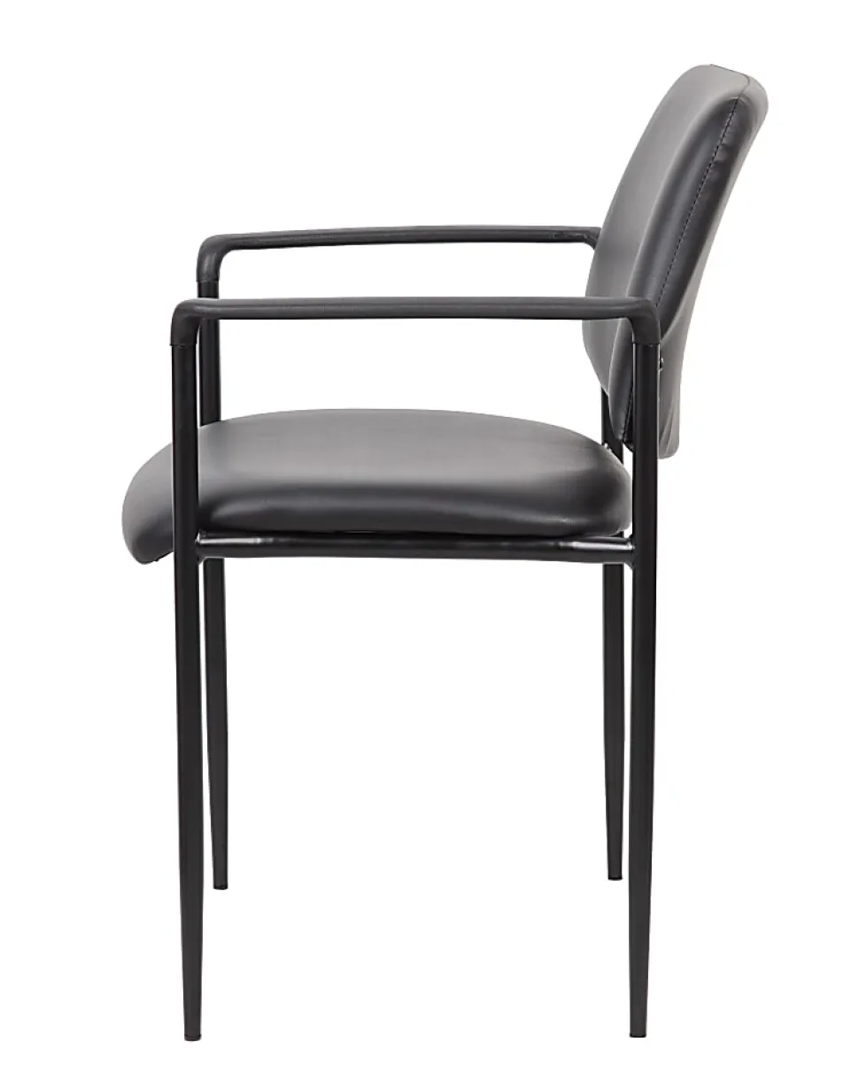 Boss Office Products Stackable Chair, Black