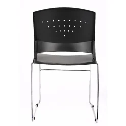 Boss Office Products Stack Chairs in Black, Set of 5