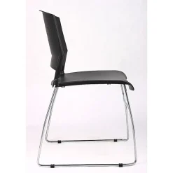 Boss Office Products Stack Chairs in Black, Set of 5