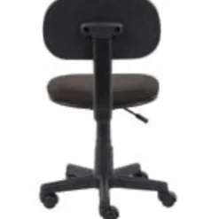 Boss Office Products Steno Fabric/Plastic Low-Back Task Chair, Black