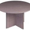 Boss Office Products 42"W Round Wood Conference Table, Driftwood