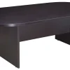 Boss Office Products 95"W Wood Race Track Conference Table, Mocha