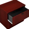 Boss Office Products 31"W x 22"D Lateral 2-Drawer File Cabinet, Mahogany