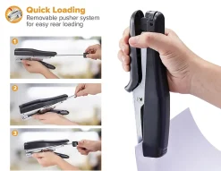 Bostitch® B8® PowerCrown™ Xtreme Duty Plier Stapler, Black/Gray