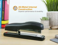 Bostitch® Ergonomic Desktop Stapler, 20 Sheets Capacity, Black
