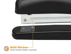 Bostitch® Ergonomic Desktop Stapler, 20 Sheets Capacity, Black