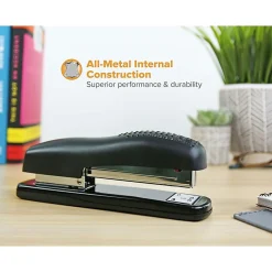 Bostitch® Ergonomic Desktop Stapler, 20 Sheets Capacity, Black