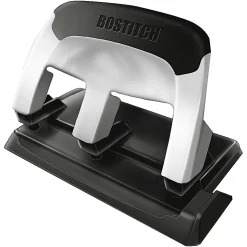 Bostitch® EZ Squeeze 3-Hole Punch, Black/Silver