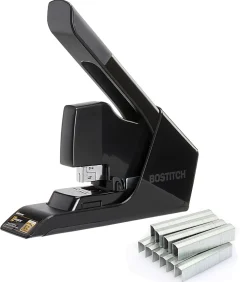 Bostitch EZ Squeeze™ 130-Sheet Heavy-Duty Stapler With Antimicrobial Protection, Black
