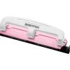 Bostitch® EZ Squeeze™ Three-Hole Punch, InCourage, 12 Sheet Capacity, Pink/White