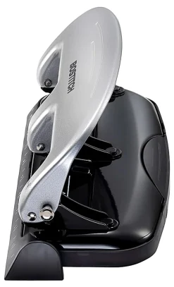 Bostitch® EZ Squeeze™ Three-Hole Punch, 20 Sheet Capacity, Black/Silver