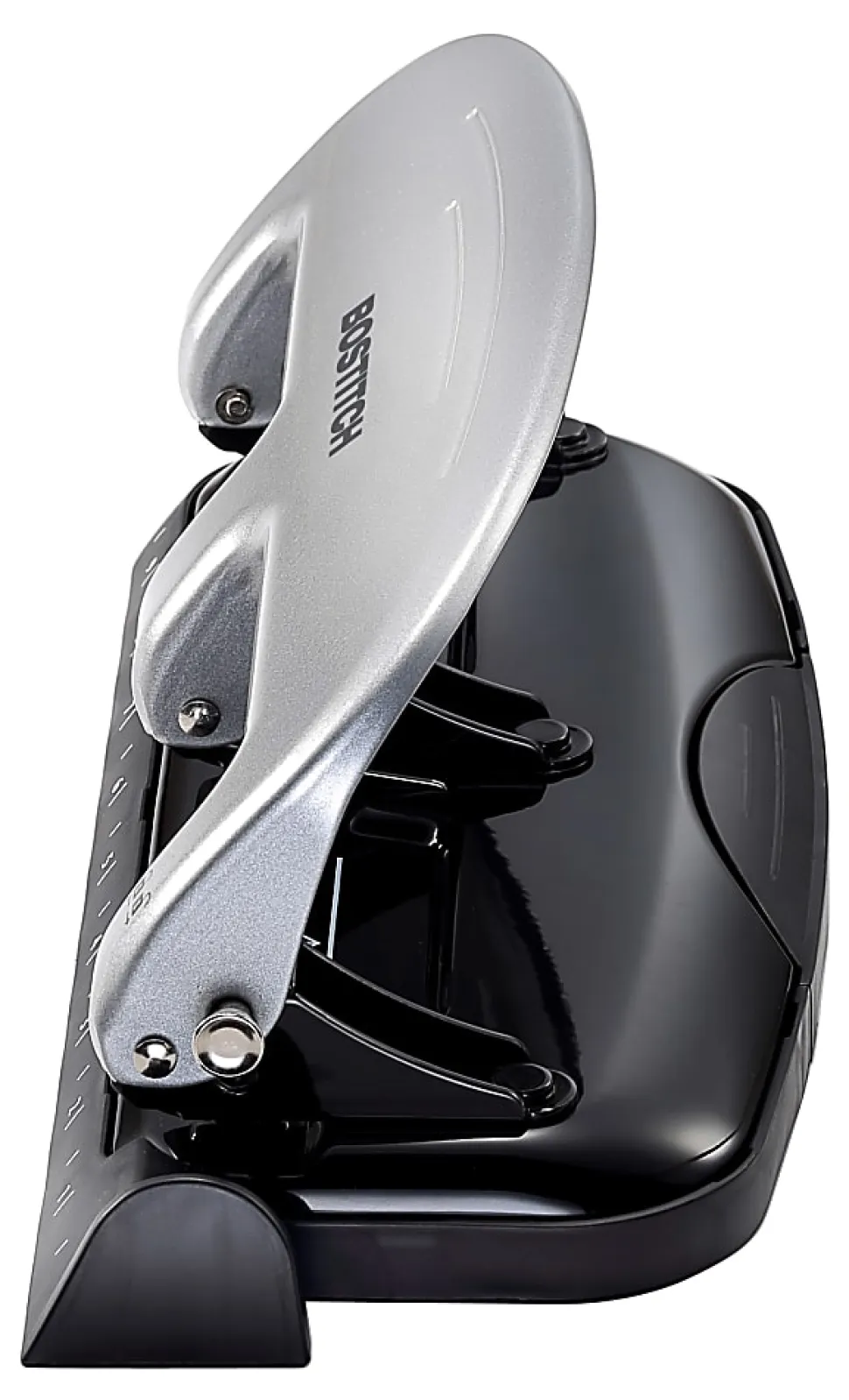 Bostitch® EZ Squeeze™ Three-Hole Punch, 20 Sheet Capacity, Black/Silver