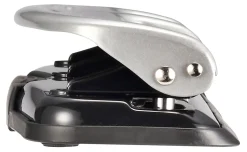 Bostitch® EZ Squeeze™ Three-Hole Punch, 12 Sheet Capacity, Black/Silver