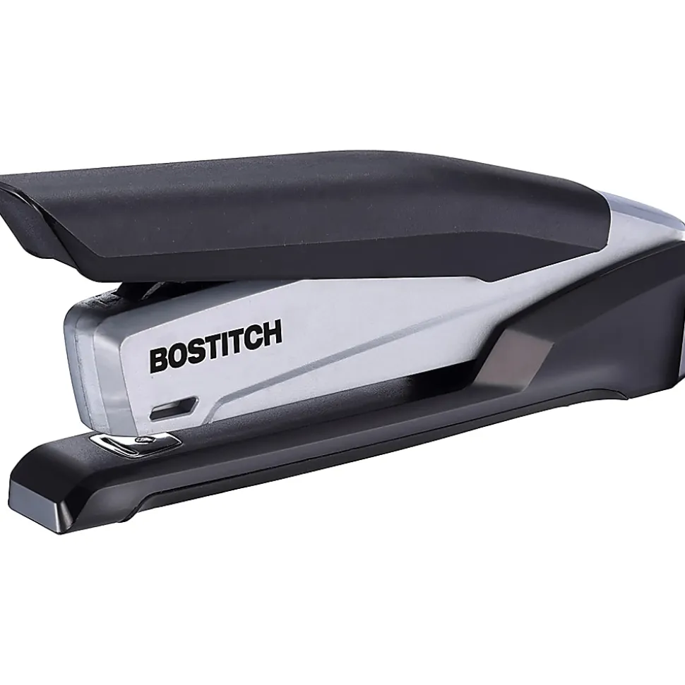 Bostitch InPower Spring Powered Desktop Stapler, 20 Sheet Capacity, Black/Gray