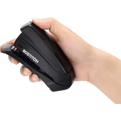 Bostitch® Inspire™ Spring-Powered Compact Stapler, 15 Sheet Capacity, Black