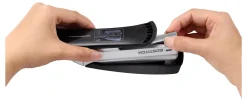 Bostitch Inspire™ Spring-Powered Premium Desktop Stapler, Black/Silver