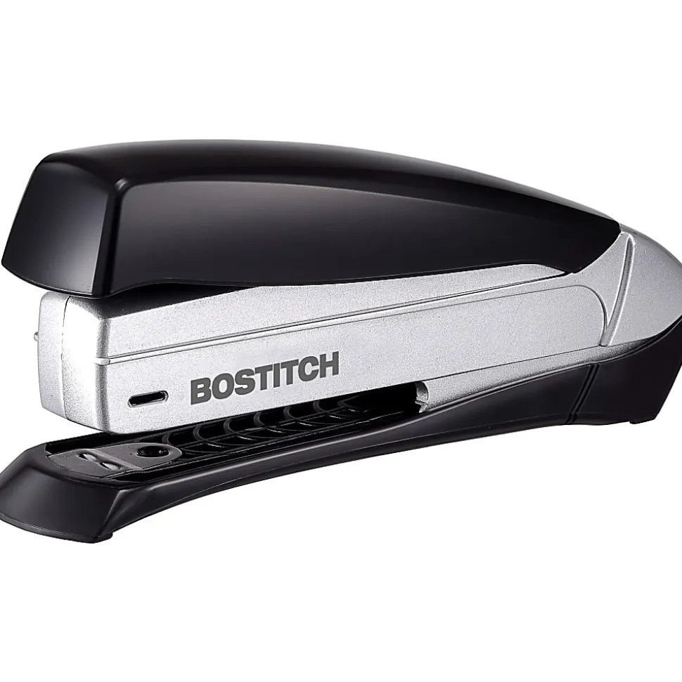 Bostitch Inspire™ Spring-Powered Premium Desktop Stapler, Black/Silver