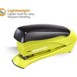 Bostitch® Inspire™ Spring-Powered Compact Stapler, 15 Sheet Capacity, Assorted Colors