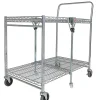 Bostitch® Large Stow-Away Folding Cart, 39" x 23-1/2" x 37-1/2", Chrome