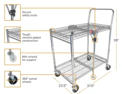 Bostitch® Large Stow-Away Folding Cart, 39
