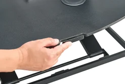 Bostitch® Manual Standing Desk Riser, 15-3/4"H x 31"W x 22"D, Black