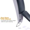 Bostitch Office EZ Squeeze One-Hole Punch, 10-Sheet Capacity, Lightweight, Gray/Blue