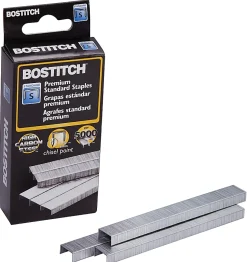 Bostitch® Office Premium Standard Staples, 1/4" Full Strip, Box Of 5,000 Staples