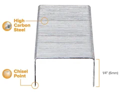 Bostitch® Office Premium Standard Staples, 1/4