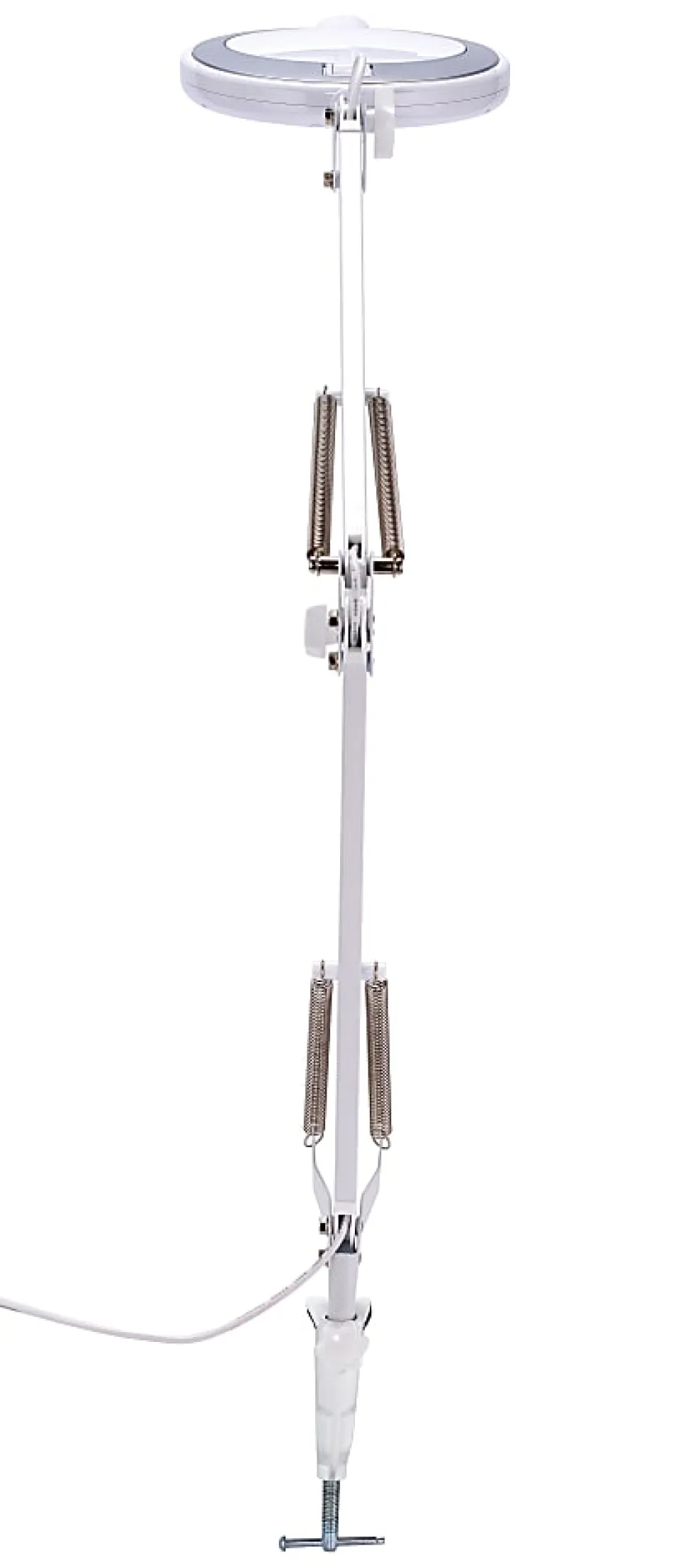Bostitch® PureOptics LED VLED600 Magnifying Desk Lamp With Clamp Mount, 22"H, White